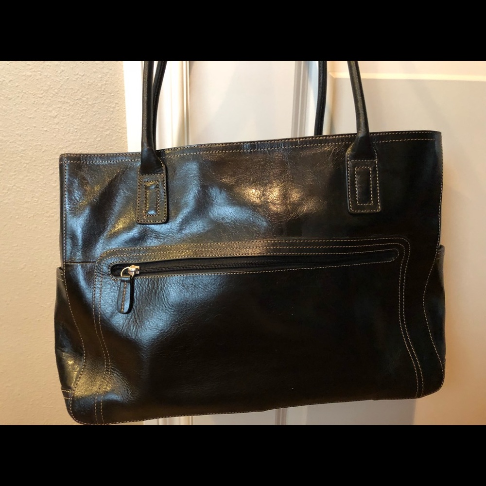 Fossil leather handbag